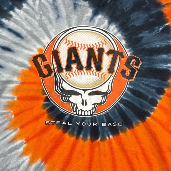 Grateful Dead Giants Shirt Size XXL Tie Dye Steal Your Base - Picture 5 of 11